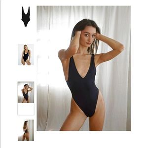 Slate Swim Black One Piece BNWT